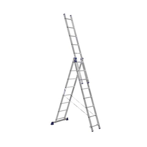 Алюминиевая трехсекционная лестница Alumet 3*8