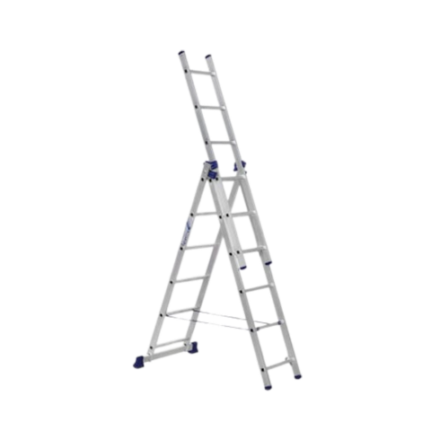 Алюминиевая трехсекционная лестница Alumet 3*6
